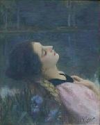 Charles-Amable Lenoir The Calm oil painting artist